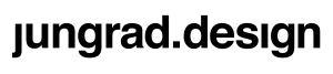 Logo jungrad.design auf transparentem Hintergrund