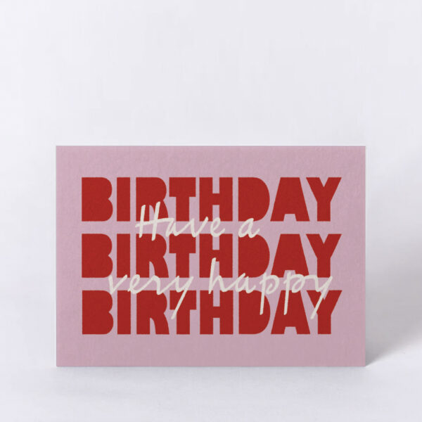 Postkarte »Very Happy Birthday«