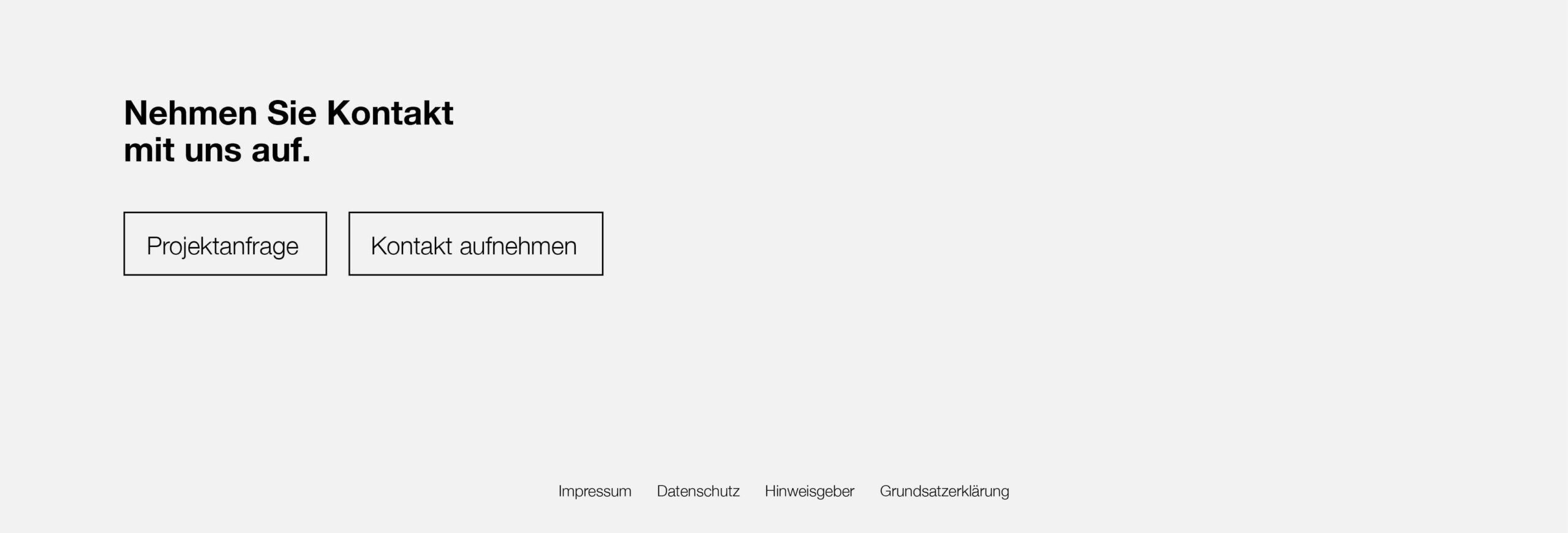 Screenshot der Budde Website mit Buttons