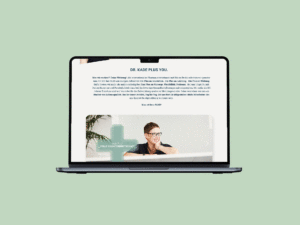 Dr. Kade Mockup der Karrierewebsite