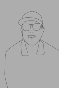 Portrait Illustration von Programmierer Jonas